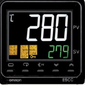 Digital seven-segment display showing numeric values